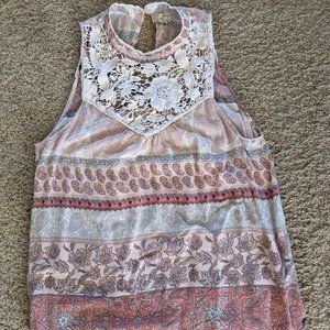 O'Neill sleeveless top with crochet detail